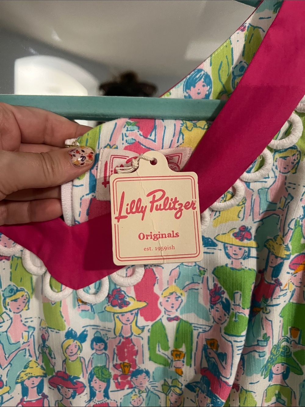 NWT Vintage Lilly Pulitzer Kentucky Derby Worth Shift Dress Giddy Up -HOLY GRAIL - Picture 2 of 5